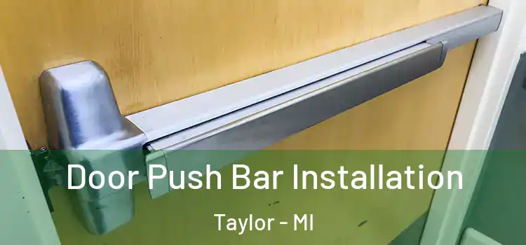 Door Push Bar Installation Taylor - MI